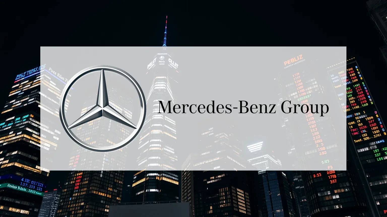 Mercedes-Benz Aktie - Beitragsbild