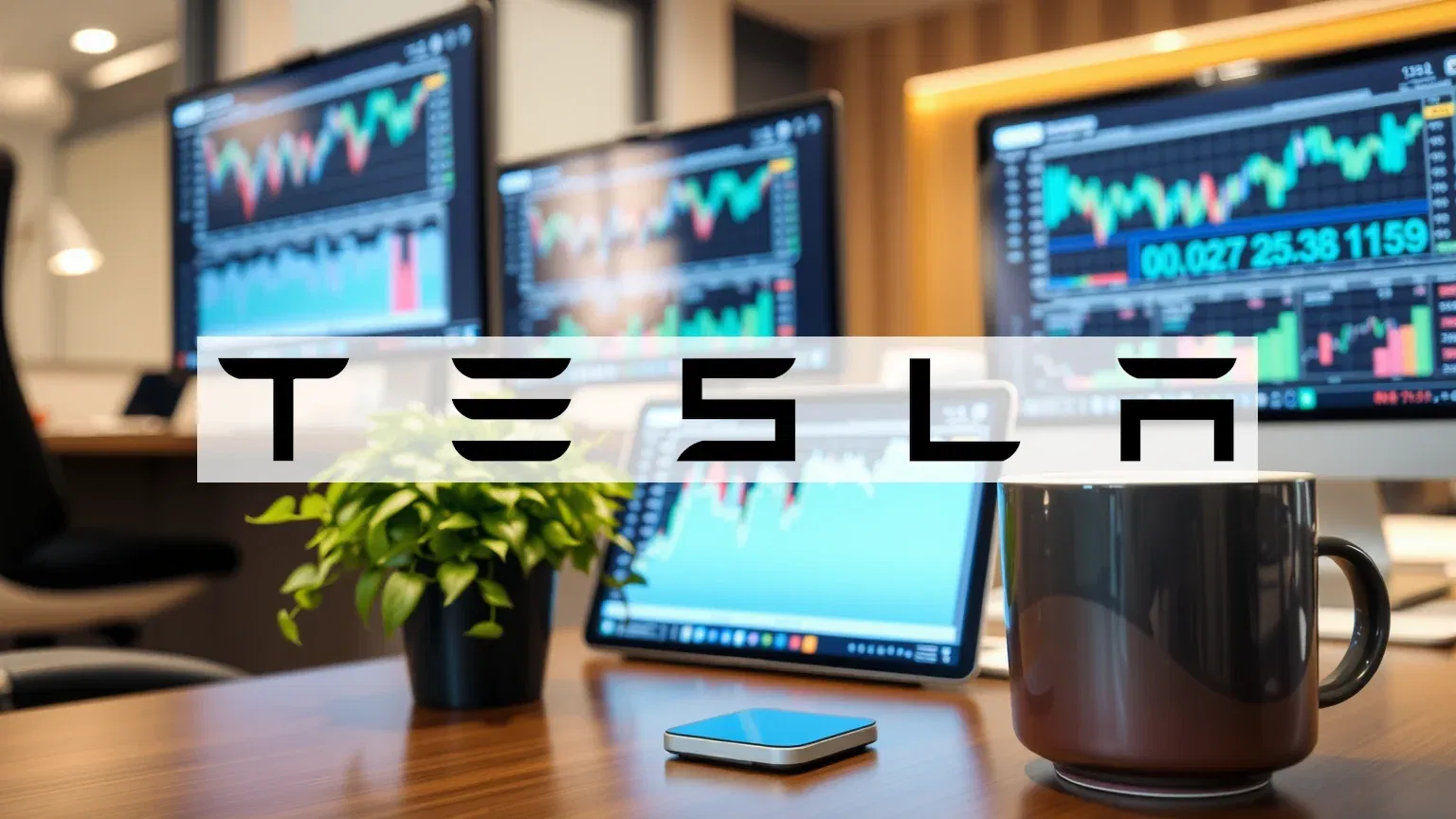 Tesla Aktie - Beitragsbild